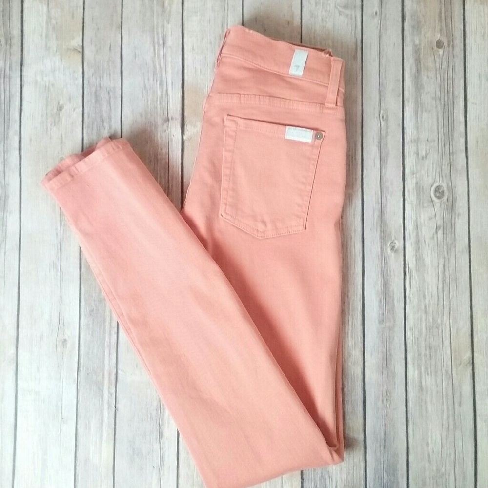 7 For All Mankind Peach Skinny Jeans 🍑🍑
